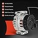 A-Premium Alternator Compatible with Mercedes-Benz C43 C450 E43 GLE43 GLE450 AMG, GL450, GLC43 AMG, GLS450, 14V 200A 6-Groove Clutch Pulley Clockwise