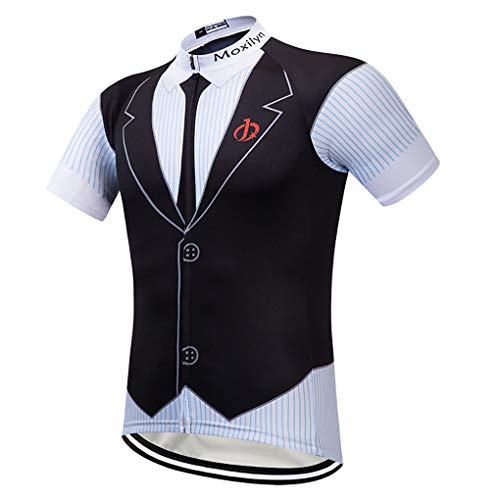 Moxilyn cykeltrikåer för män, cykelsport-ytterkläder, cykelkläder, mountainbike/MTB-tröja, andas och absorberar svett, torkar snabbt