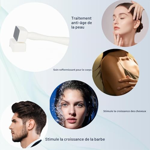 Derma Stamp Dermaroller 140 Pointes Titane Microneedle Visage Dermapen – vue 4