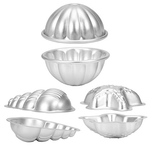 Preisvergleich Produktbild Badebombenform - handgemachte Aluminiumlegierung DIY sprudelnde Herstellungs-Badebomben-Form-Werkzeuge 2 Paare (Auflage : Set 19 (Two Sea Star Shape))