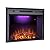 Valuxhome 43 Inches Electric Fireplace Recessed Fireplace Heater with Log Speaker, 1500W, Timer, Remote Control, Black