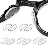 5 Paar 1.8mm Rutschhemmende Brille,Transparent Brille Silikon Nasenpads