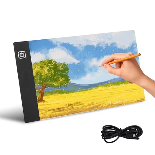 Catálogo para Comprar On-line Mesas de luz disponible en línea. 44 Mesa de Luz Dibujo A5,LED Tablero de Dibujo de Luz 3 Modos de Iluminación,Pantalla de Luz para Dibujo con Cable USB Ideal para Artistas, Dibujo, Bocetos, Animación, Copia,...