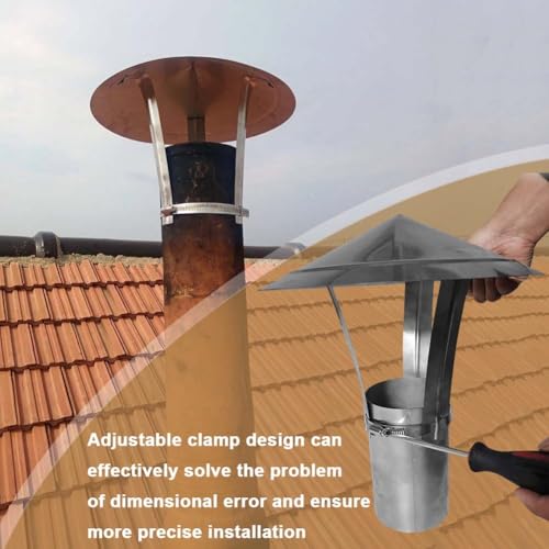 Extractor de chimenea regulable con ventilación mejorada antitiro térmico 5