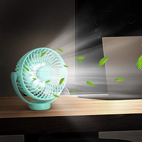 Getbreeze Portable Fan Battery Operated With Led Lights, Baby Stroller Fan With Removable Tripod, Portable Handheld Fan Personal Usb Portable Fan For Travel, Stroller, Car Seat Blue #TOP7