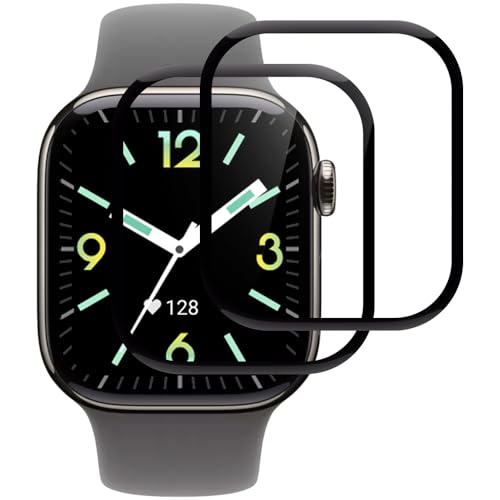 Beukei Panzer Schutz Glas für Apple watch Series 10/11 46mm, 2 Stück Glasschutzfolie[Anti-Kratzen][Sans Bulless][9H Härt...