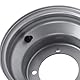 18x9.50 8 ATV Rad Rand Aluminiumlegierung Hochstärke 8 Zoll Rad Rand Hub Go Karts Golfwagen Silber (Vier Loch (Lochabstand: 110 mm / 4,33in))
