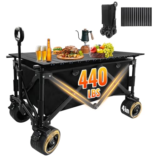 Save 26% on Foldable Utility Wagon with Table & Large Wheels
