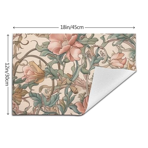 Lot de 6 sets de table tissés style Renaissance lavables - 3
