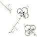 Makhry 50pcs Vintage Skeleton Key Bottle Openers Beer Partners Place Card Keys Wedding Party Favor for Anniversary Graduation Party (Antique Silver)