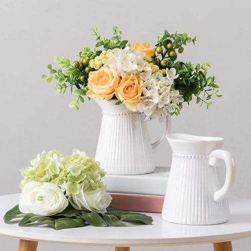 Vase moderne en céramique blanc pour sublimer votre table - 5