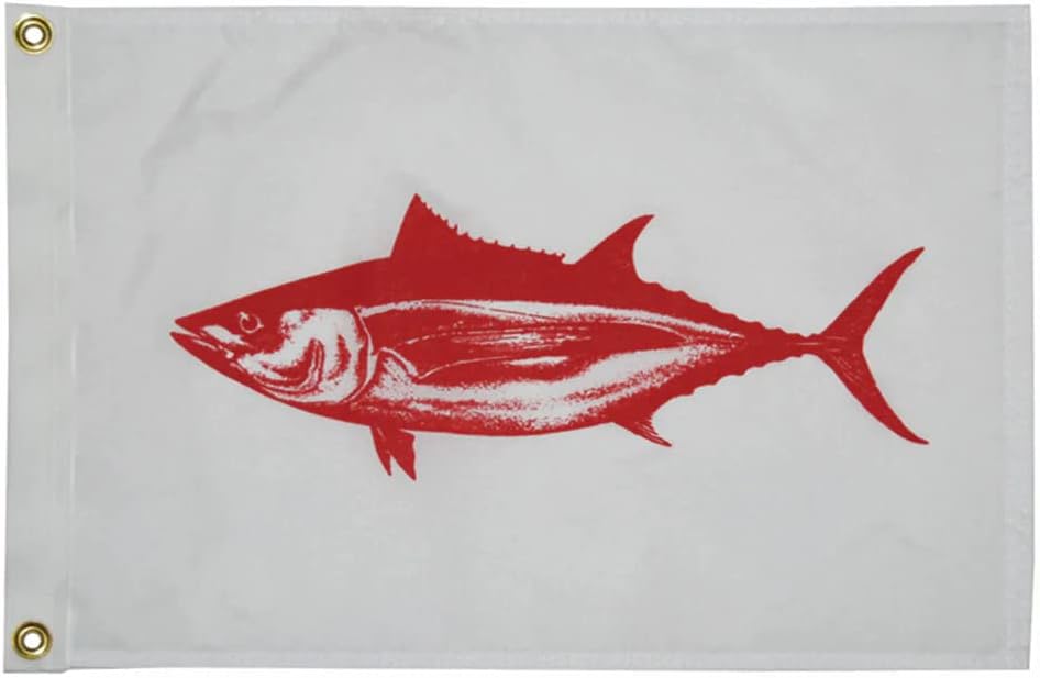Taylor Made Products, Fisherman's Catch Flag, Fish Pennant, Nylon, 12 inch x 18 inch