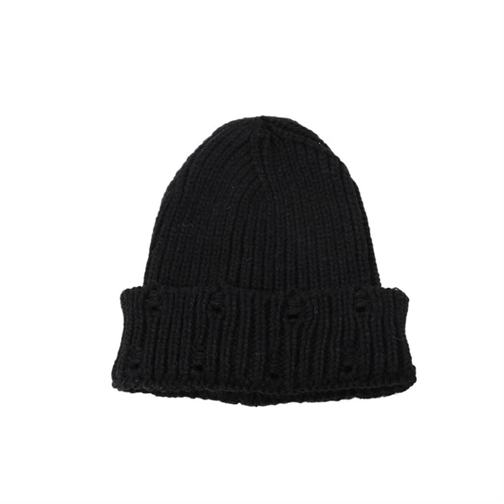 Casquette en forme de crâne et bonnet de pêcheur noir pour l'hiver urbain