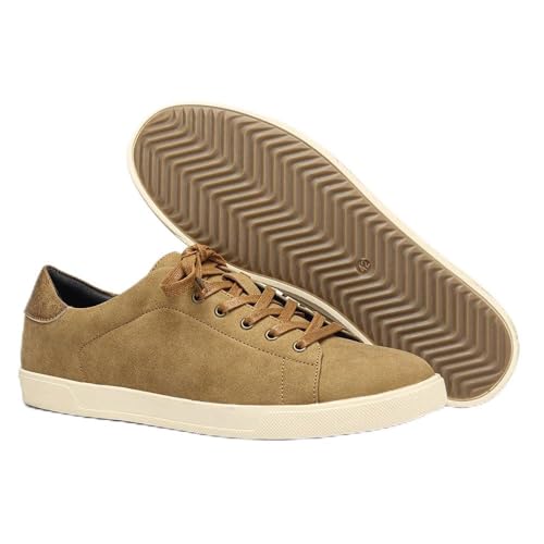 Harssidanzar Chaussures habillées pour hommes Chaussures habillées à lacets habillées Oxford habillées KM311EU,Chameau,Taille 44