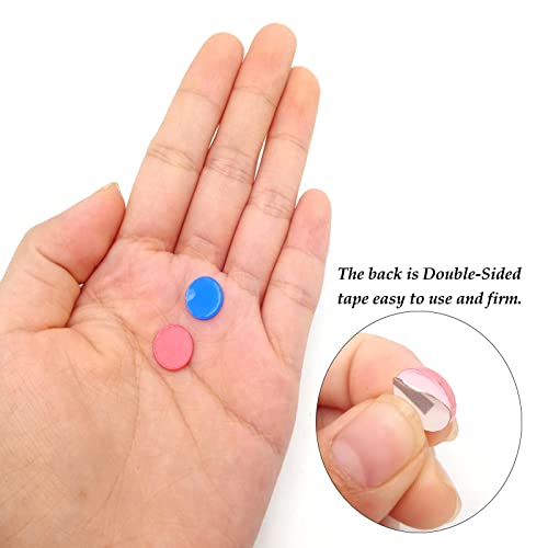 60Pcs Universal Acrylic Hot and Cold Signs Faucet Index Buttons Sticker(10mm/0.4Inch) by ERDANER - Image 4
