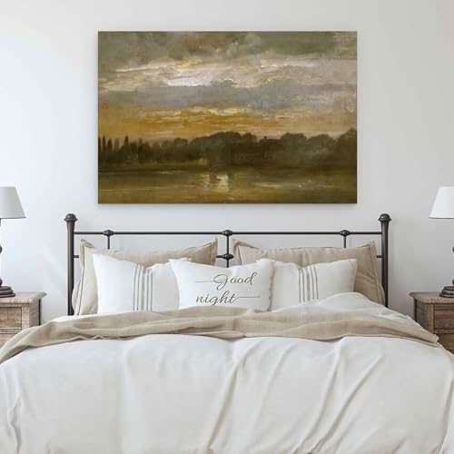 Impression murale J.C. Dahl peinture romantique salon chic - 6