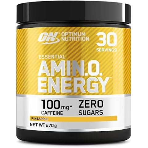 Optimum Nutrition Amino Energy Pre Workout Powder, Energy Drink mit Aminosäuren, BCAA, L-Glutamin und L-Leucin, Vitamin C und Koffein Cover
