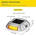 Happybuy Driveway Lights, Solar Driveway Lights, 6 LEDs Waterproof Wireless Dock Lights, 4-Pack