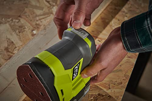 RYOBI RPS18-0 18 V ONE Plus Cordless Corner Palm Sander Bare Tool, One Size, Hyper Green 9 RYOBI RPS18-0 18 V ONE Plus Cordless Corner Palm Sander Bare Tool, One Size, Hyper Green - Image 9