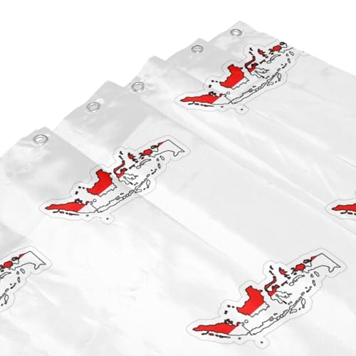 Rideau de douche sans moisissure 183x183 cm, polyester robuste anti-éclaboussure - 6