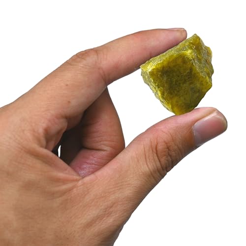 Image of Amazing Gemstone Green Opal Raw Crystals and Healing Stones, Natural Rocks for Tumbling - DIY Raw Stones and Crystals, 2 Pieces
