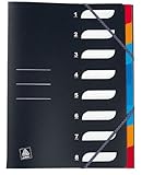 Elba - 1 Trieur Polypro Opaque 24x32cm, 8 Compartiments, Couleur Noir