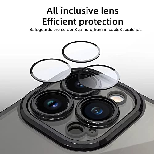 Image of MIDOS Silicone iPhone 15 Back Cover Ring Logo Cut With Lens Protection Chrome Back Case Cover For - iPhone 15 (Black)