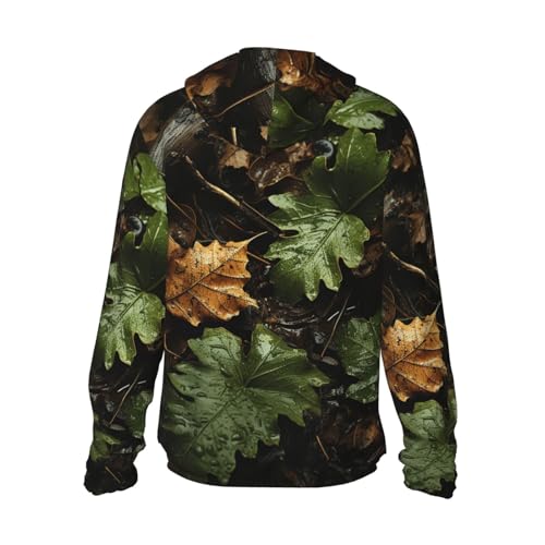 Men's Sun Protection Shirts Leaves Wet by Rain Long Sleeve Sun Shirt for Fishing Running Hiking Swim2