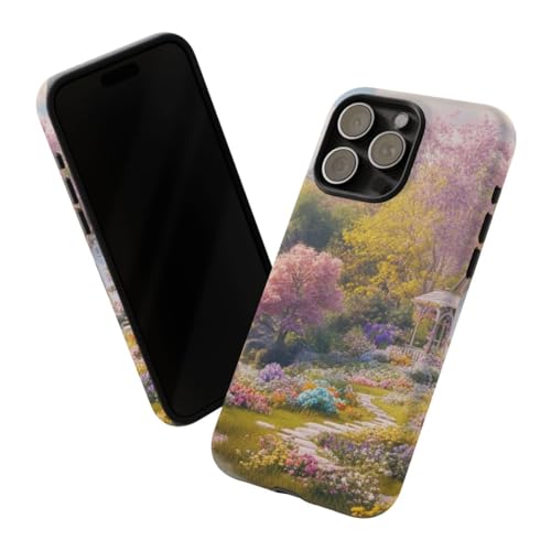 Coque iPhone 15 Pro Max rigide mate anti-choc motif fleuri - 2