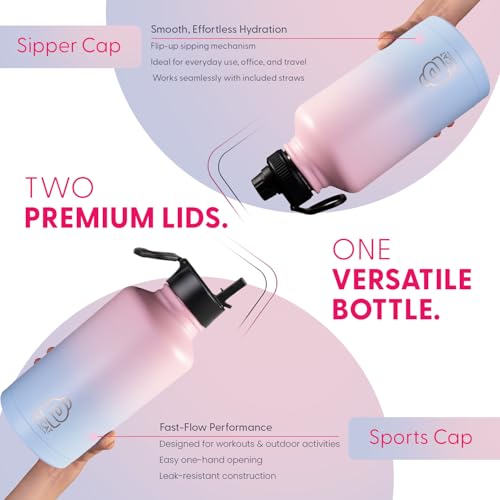 Image of DOCAT Water Bottle 2 Litre, Stainless Steel Sipper Water Bottle, Leak Proof Lid, Rust Proof, 24 Hours Hot and Cold Thermosteel Vacuum Insulated Water Bottle for Travel, Home, Gym, Office