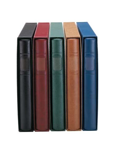 LINDNER Das Original Set: Ringbinder Standard mit Schutzkassette 810 by-blau