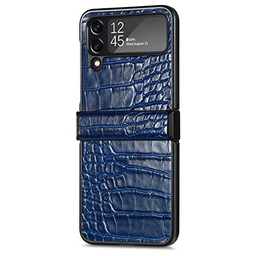 Coque Galaxy Z Flip 4 anti-chute et articulée LAUJM étui ultra-mince bleu
