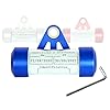 Porte Vignette Assurance Moto Tube, Accessoire Scooter/Moto Support De Vignette Assurance Etanche Bleu ✯Marque FRANÇAISE UGOZEN✯ 50×30 mm d’affichage pour Moto/Scooter/Quad