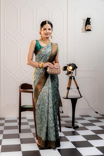 Image of Avantika Fashion Women's Kanjivaram Soft Silk Banarasi Sarees With Blouse Piece