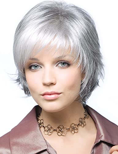 Layered Short Blonde Pixie Wigs for White Women Dark Brown