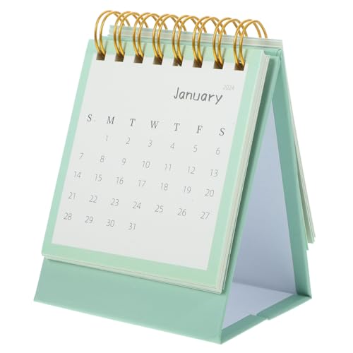 WEKADRIN 年ミニ卓上カレンダー 折りたたみ式 簡約スル 便利なメモ欄付き ホームオフィス用デスクオーナメント