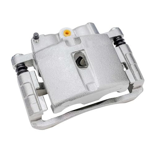 Image of Detroit Axle - Rear Right Brake Caliper w /Bracket for Chevy Silverado 1500 | GMC Sierra 1500 01-03 /05-06 1500HD 99-04 2500 04-06 3500 01-10 2500HD 07-10 3500HD, 00-13 Yukon XL Suburban 03-09 Hummer H2