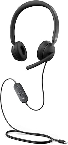 Miniatura 5 de Microsoft Auriculares modernos USB-C, auriculares estéreo con cable, auriculares estéreo con micrófono con cancelación de ruido, conectividad USB-C,