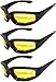 OWL - Padded Riding Glasses - Yellow Lens (3 Pack)