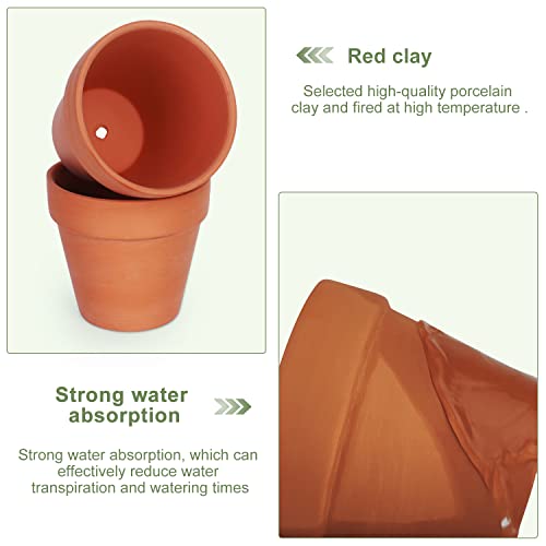 Koamly 20Pcs 3 Inchterra Cotta Plant Nursery Pots Mini Planters With Drains, Succulent Seedling Planters Best Gift For Aunt In Home Office, Window Sill, Wedding Decor #TOP2