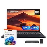 ASUS Vivobook 16' WUXGA Laptop, AMD Ryzen AI 5 330, 16GB DDR5, 1.16TB Storage (1TB SSD+160GB Docking Station), AMD Radeon Graphics, Numeric Keypad, FHD IR Camera, Wi-Fi 6, Windows 11 Pro, Quiet Blue