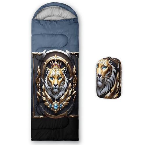 Image of QOOMO Ball Flower Camping Sleeping Bags,3 Season Warm & Cool Weather,Lightweight,Waterproof Sleeping Bags for Adults & Kids,Traveling,and Outdoors,Camping Gear Equipment