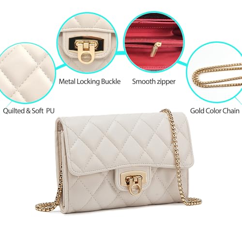 Small Black Clutch Purses for Women with Quilted Designs, Women's Trendy Quilted Crossbody Bags - Stylish Shoulder Handbags4