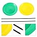 ibasenice Juggling Plate Set with Sticks 2Pcs Spinning Circus Props for Beginners Multi-Colored Skill Game Toy for Party Entertainment