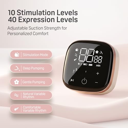 Image of Pigeon Magical Fit Electric Breast Pump | Rechargeable Battery | Quiet Motor, Digital Touch Screen, 4 Stage and 10 Level Suction, BPA and BPS Free | Digital Touch Screen