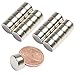 Produktbild Neodym Magnet N52 Scheibe - Starke Magnetscheibe 10mm Durchmesser - 10x5mm Neodym Magnete Runde Scheiben Pinnwand Whiteboard Magnettafel [20 Stück] (10x5mm - N45-4,3KG)