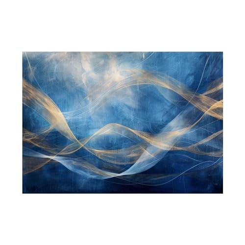 Toile d'art mural abstrait 50x70cm sans cadre pour décoration de salon GFDJKHT