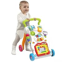 Ccarzzi Baby Walker First Step Baby Push Along Walker with Shapes, Music and Sound for Boys Girls 1 Year olds