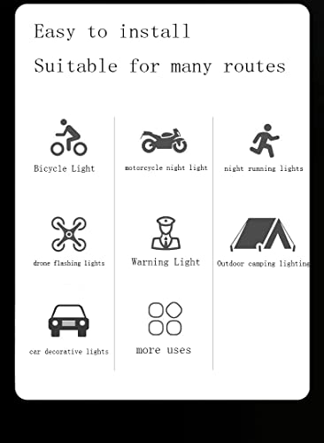 OOTDAY 7 Colors LED Aircraft Strobe Lights & USB