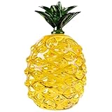 EXHUMKY Estatua de Piña de Cristal Pequeña para Mesa Adorno Decorativo para Hogar Centro de Mesa Elegante para Sala Oficina y Regalos Creativos